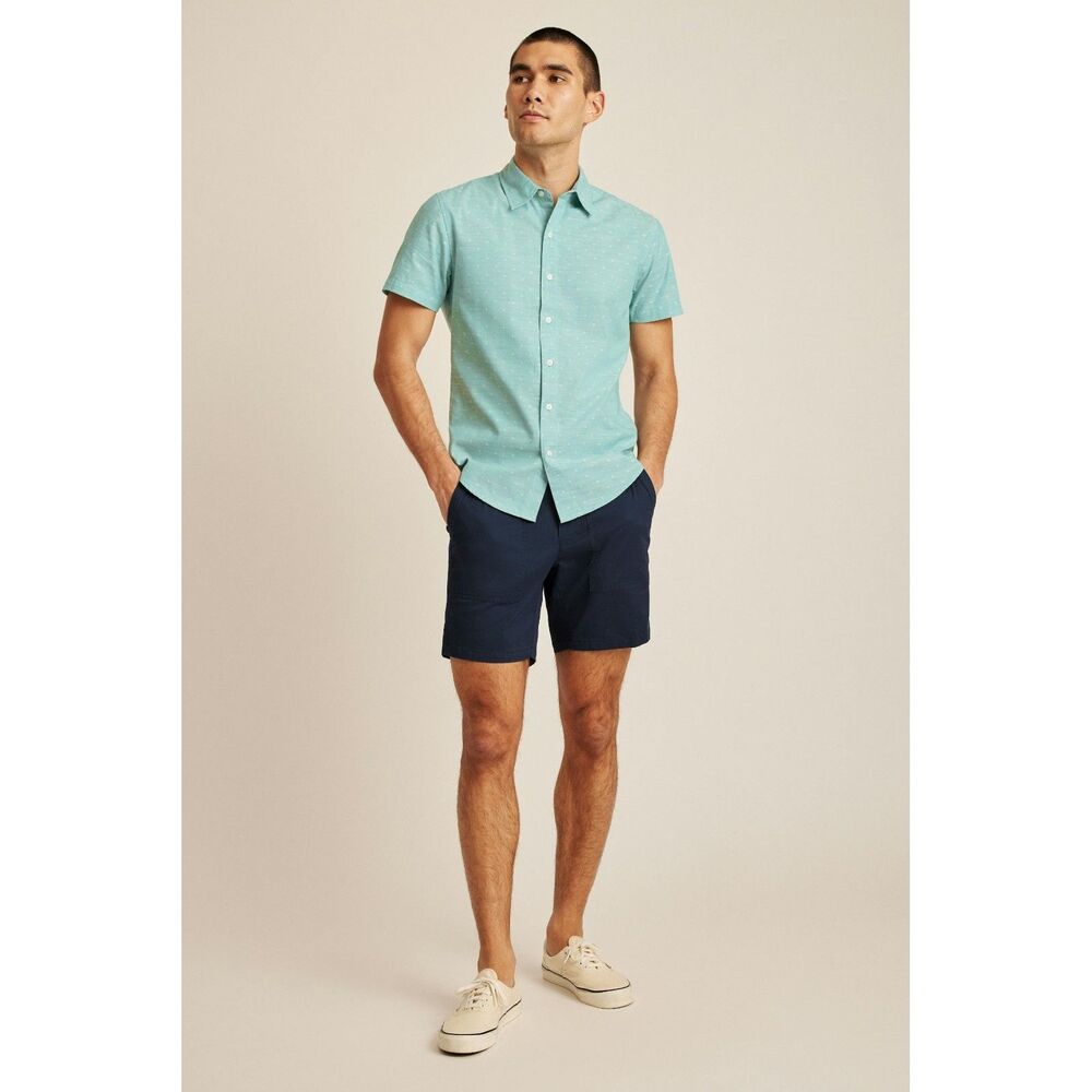 Bonobos Riviera Short Sleeve Men's Shirt Button-Up Slim Fit Short M 287092